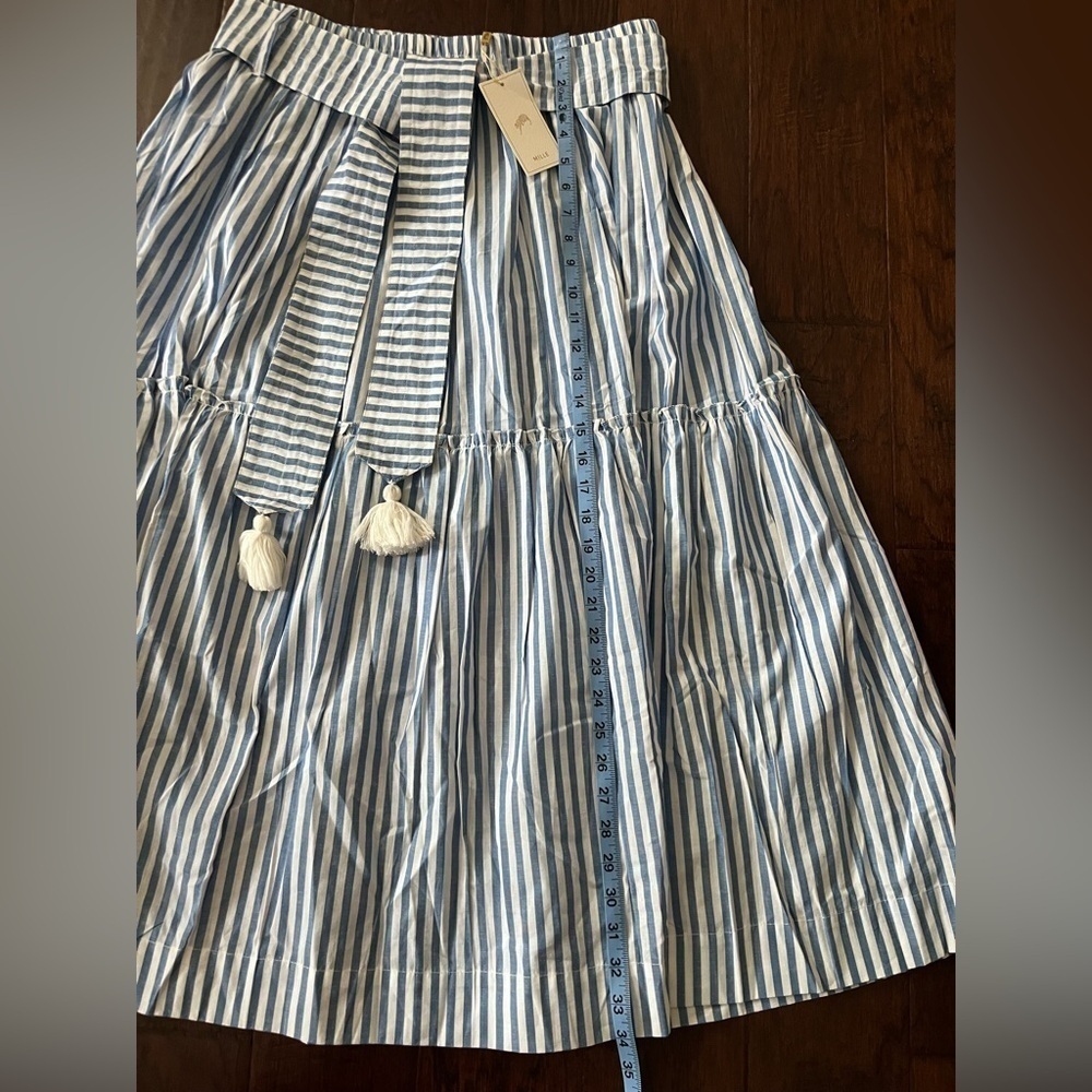 NWT MILLE francoise skirt in monaco stripe - Picture 9 of 10